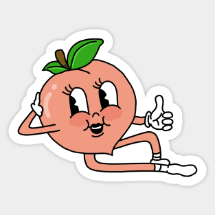 Ms. Peaches Sticker